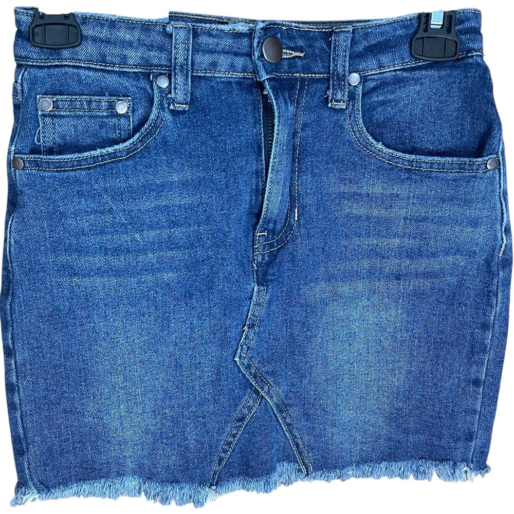 Abound Denim Jean Mini Skirt Medium Blue Wash
